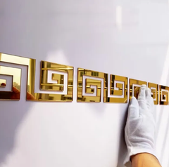 Versace Acrylic Border - Wall Mirror Sticker