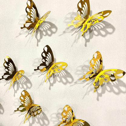 Acrylic Mirror Butterflies for Wall Decor