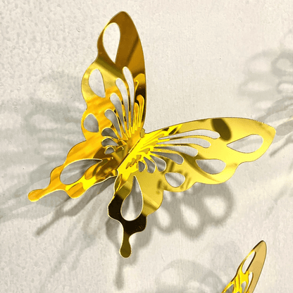 Acrylic Mirror Butterflies for Wall Decor