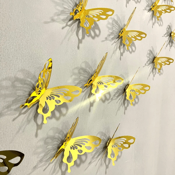 Acrylic Mirror Butterflies for Wall Decor