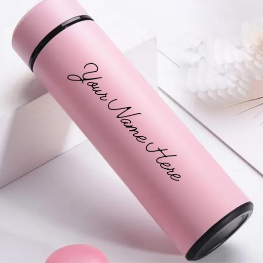 Customized Name Temperature Water Bottle -