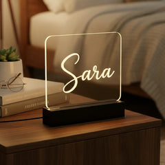 Personalised LED Name Lamp – Custom Acrylic Light