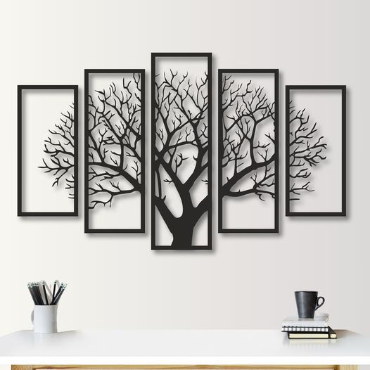 Five Frame Tree Wall Art